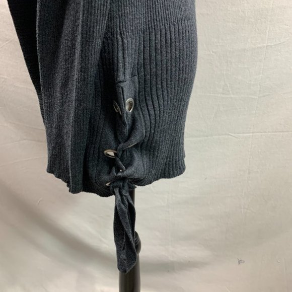 Dark Gray Side Tie Cardigan - Picture 3 of 5